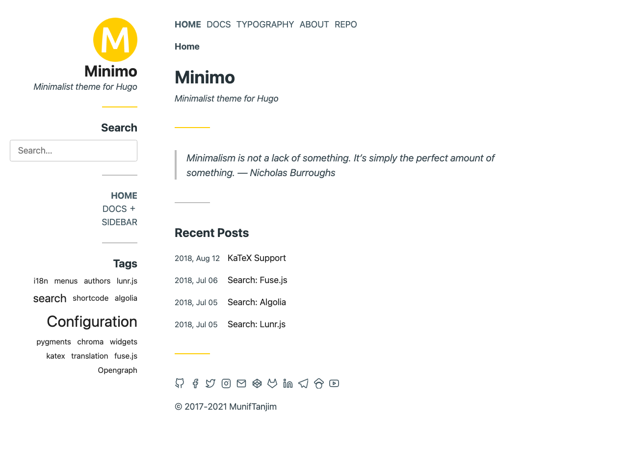 Minimo screenshot