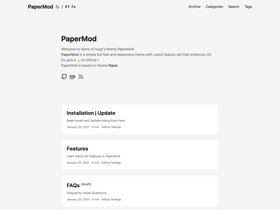 PaperMod screenshot